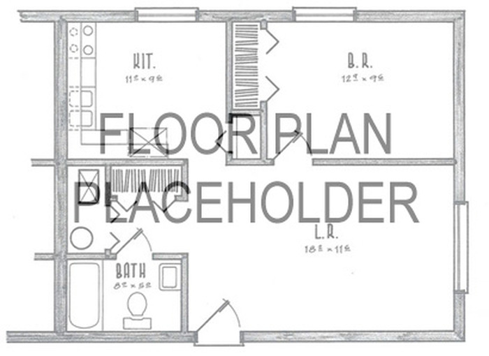 1 Bedrooms Floor Plan Image